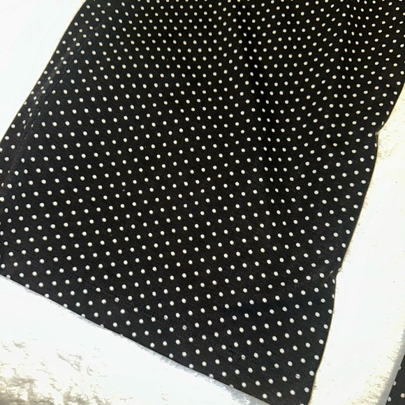 Black and White Polka Dot Wide-Leg Pants/Pajama Pants. Large. MUST BE BUNDLED - Picture 5 of 7